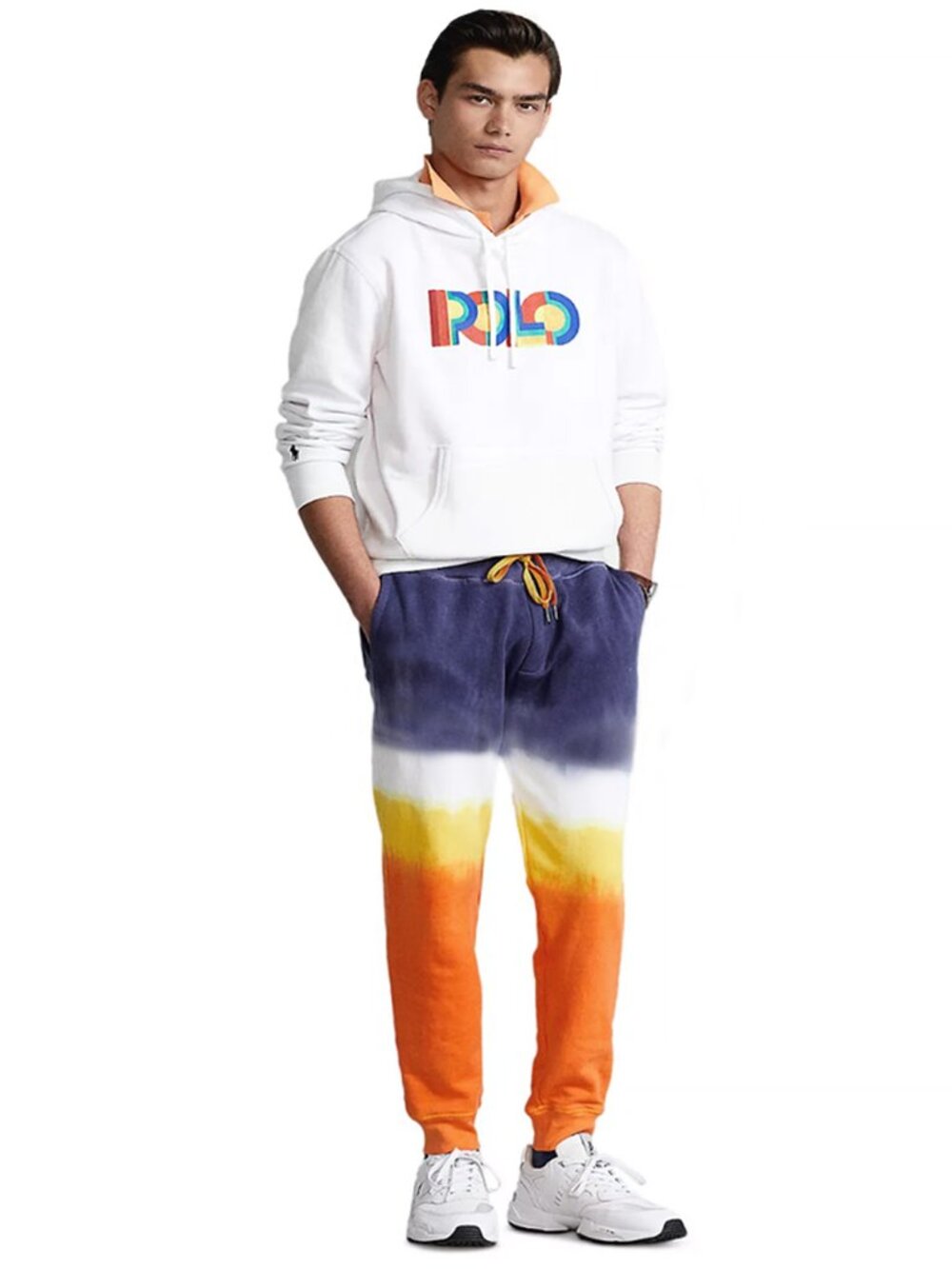 NEW $148 Polo Ralph Lauren Jogger Sweatpants!  Tie Dye  Colorblock   Slimmer Fit